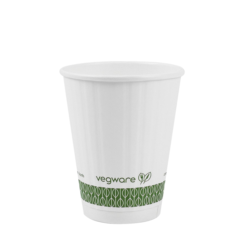 Tazza di carta calda in rilievo con motivo da 9 once