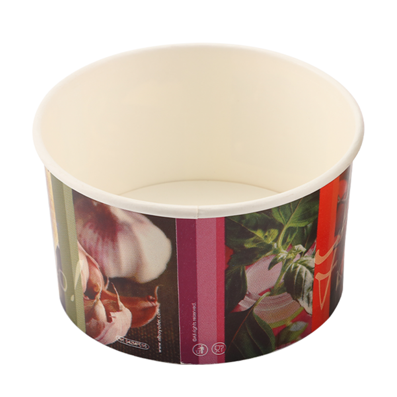 Bicchiere di carta per gelato compostabile da 16 once