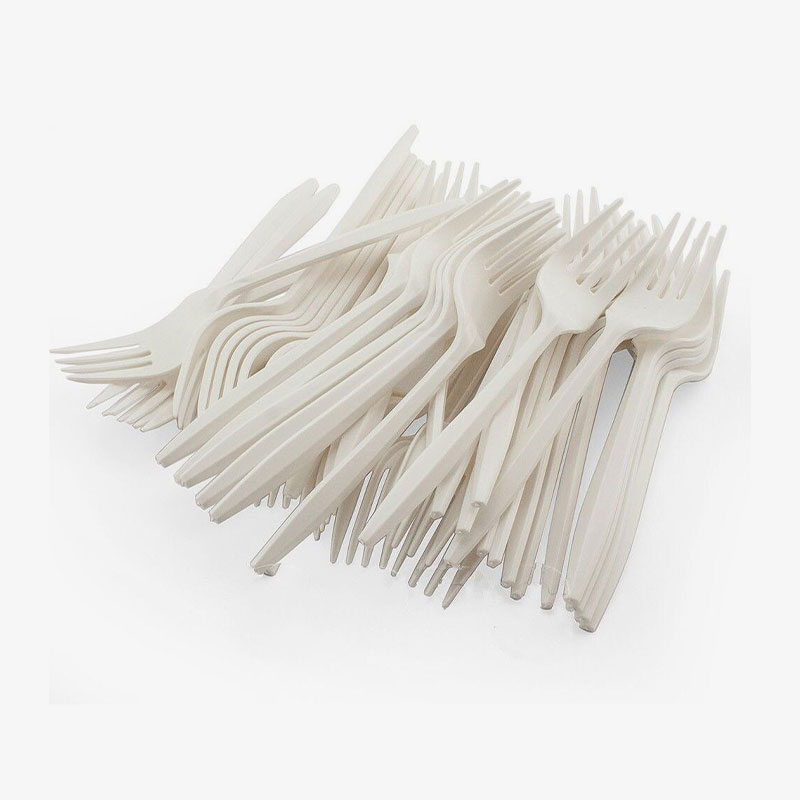 Forchetta di plastica