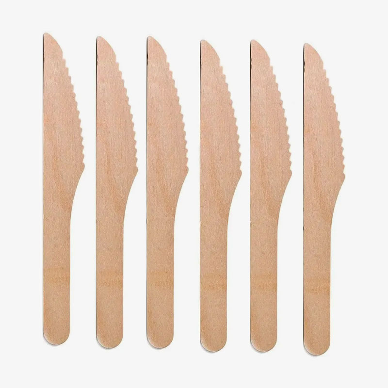 Coltello in legno usa e getta